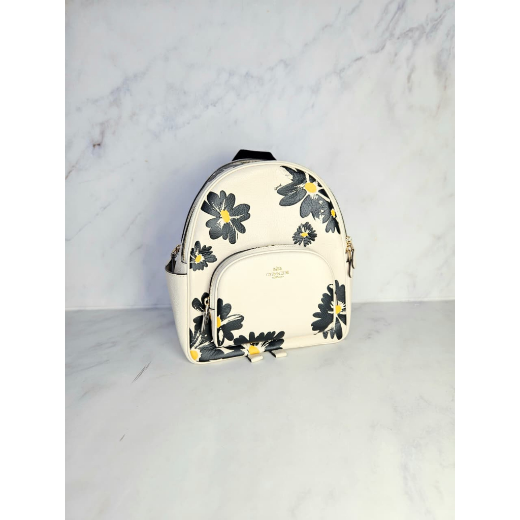 (PRELOVED) Coach Court Backpack With Floral Print