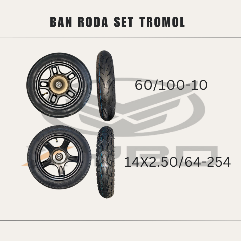 Ban Roda set Tromol Besar dan Kecil Sepeda Listrik
