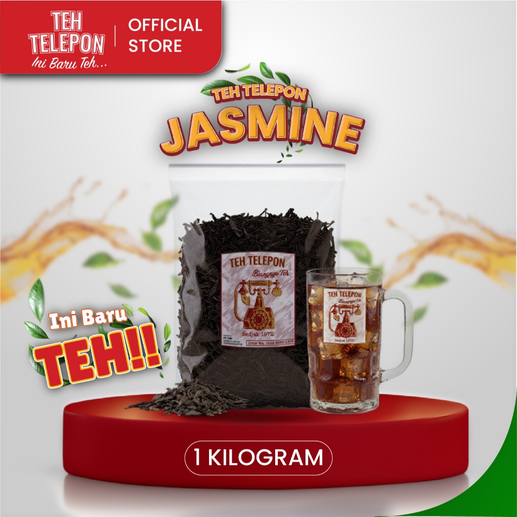 Teh Telepon Jasmine - Teh Tubruk | Lebih Sepet - Kemasan 1 KG