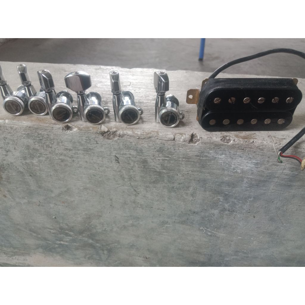dryer gitar gotoh dan pickup gitar bridge bekas