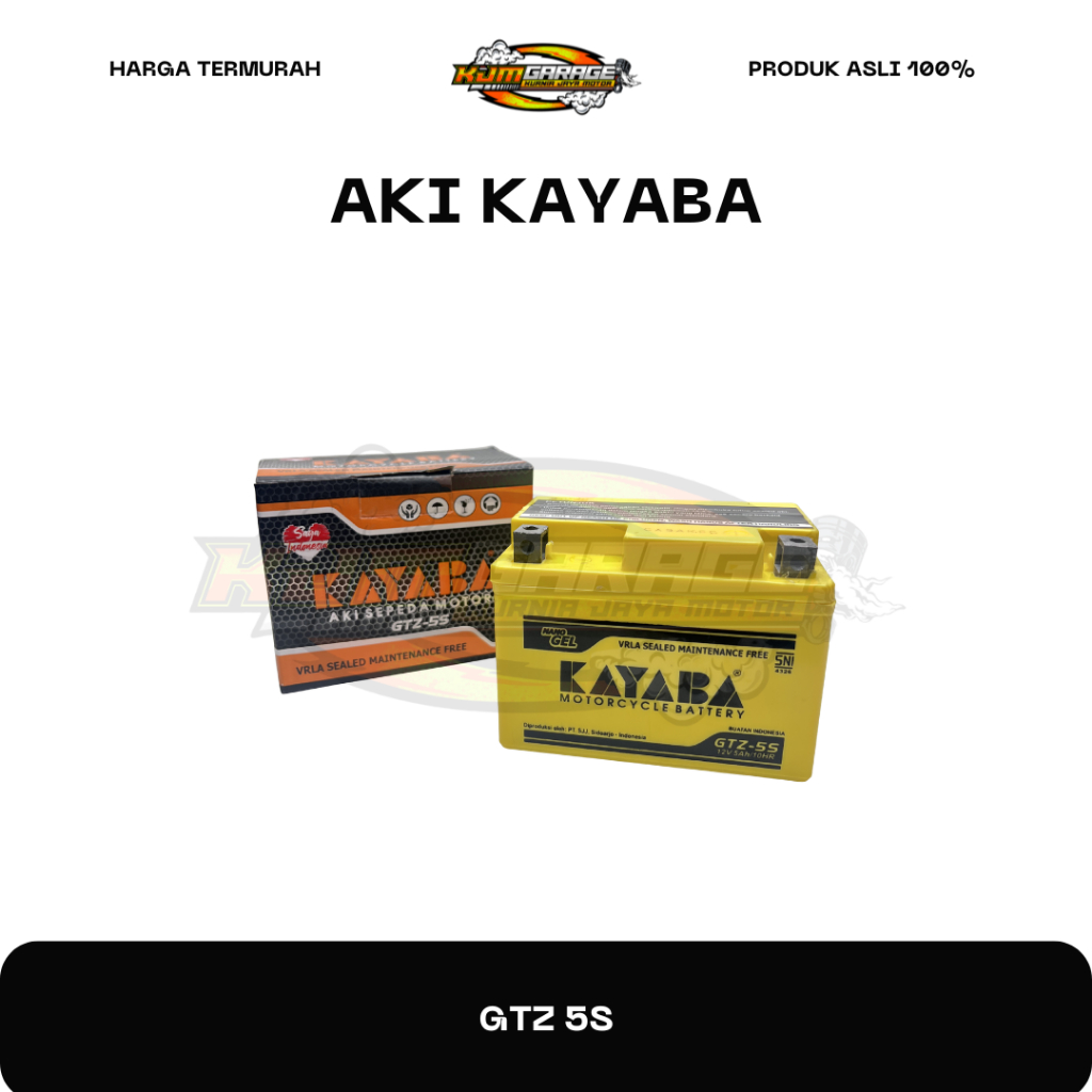Aki Kayaba GTZ 5S Kering 100% Original