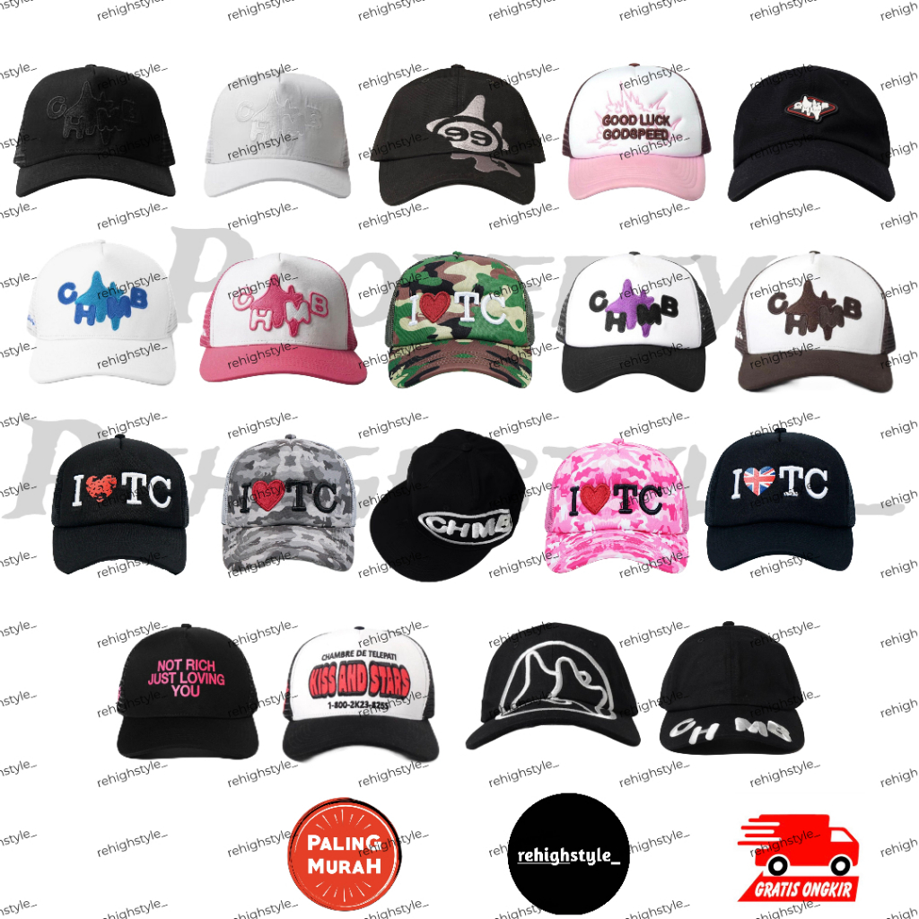 TRUCKER HAT CHAMBREDELAVAIN CHMB WHITEOUT / CHAMBREDELAVAIN CHMB BLACKOUT / CHAMBREDELAVAIN ESSENTIA