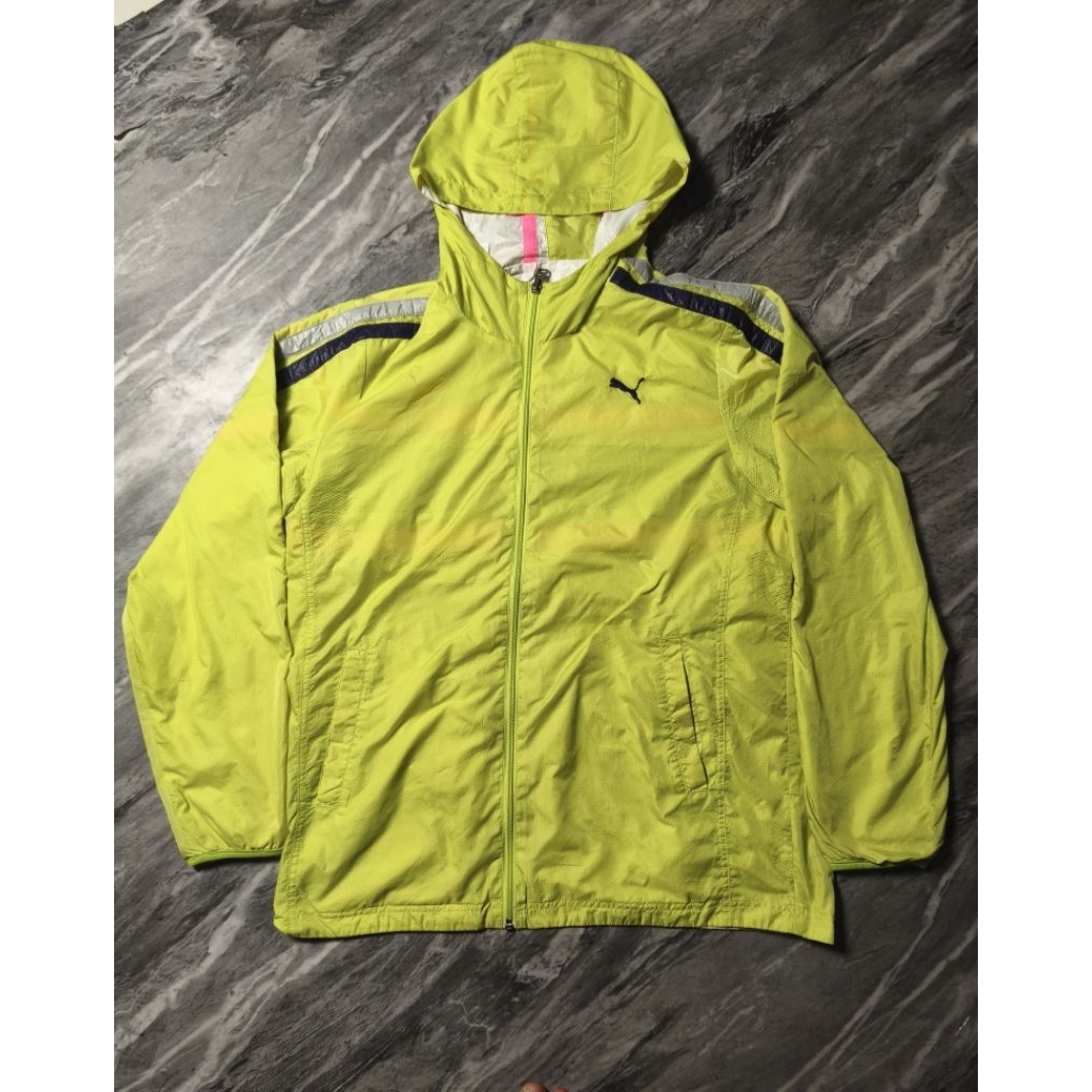 Jaket Puma Reversible Waterproof Outdoor Windbreaker Hiking Sport Motoran Branded