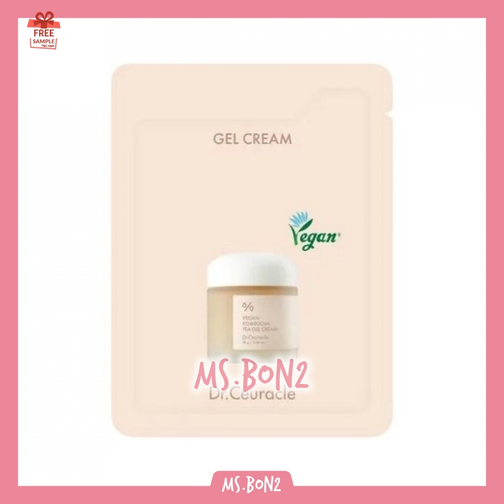 Dr.Ceuracle Vegan Kombucha Tea Gel Cream Sample Sachet 2ml Trial Travel Mini Size Dr. Ceuracle