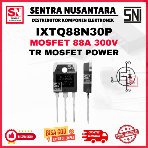 TR Mosfet IXTQ88N30P ORIGINAL KOREA 88A 300v | TR Power IXTQ88N30P IXTQ88N30 ORI | TR Power IXTQ88N3