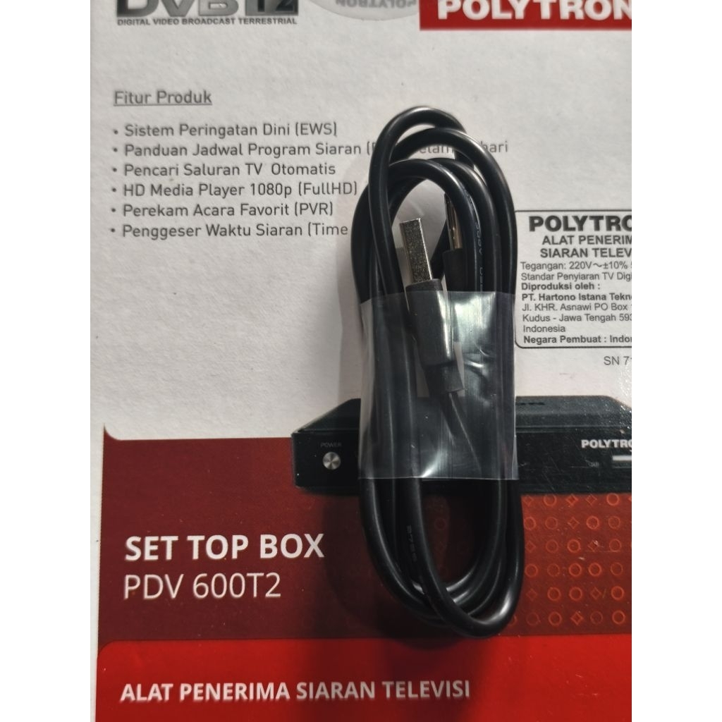 kabel usb jack adaptor stb polytron pdv 600T2