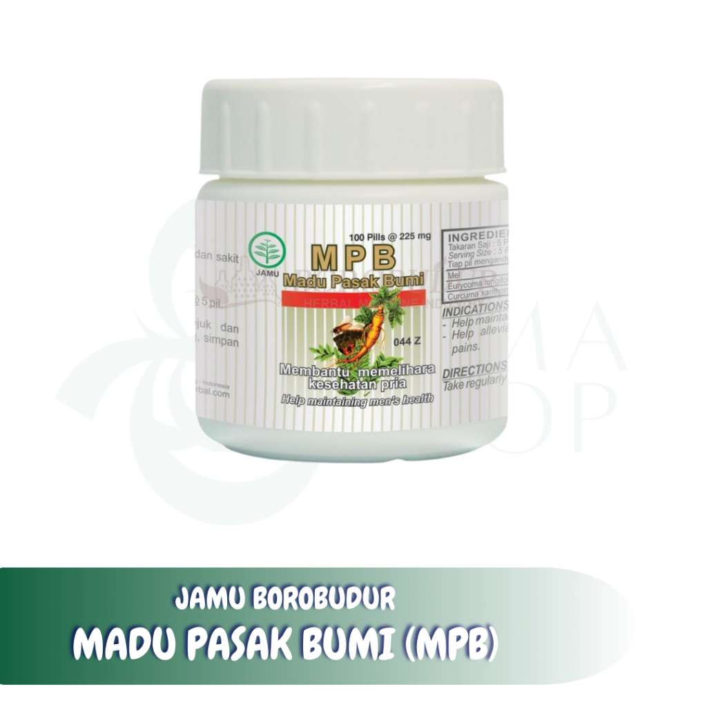 MADU PASAK BUMI Botol 100 PIL BOROBUDUR - Membantu Memelihara Kesehatan Pria