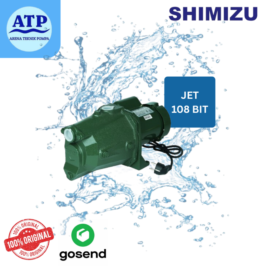 Shimizu Pompa Air Sumur Dangkal - Semi Jet Pump 108 BIT