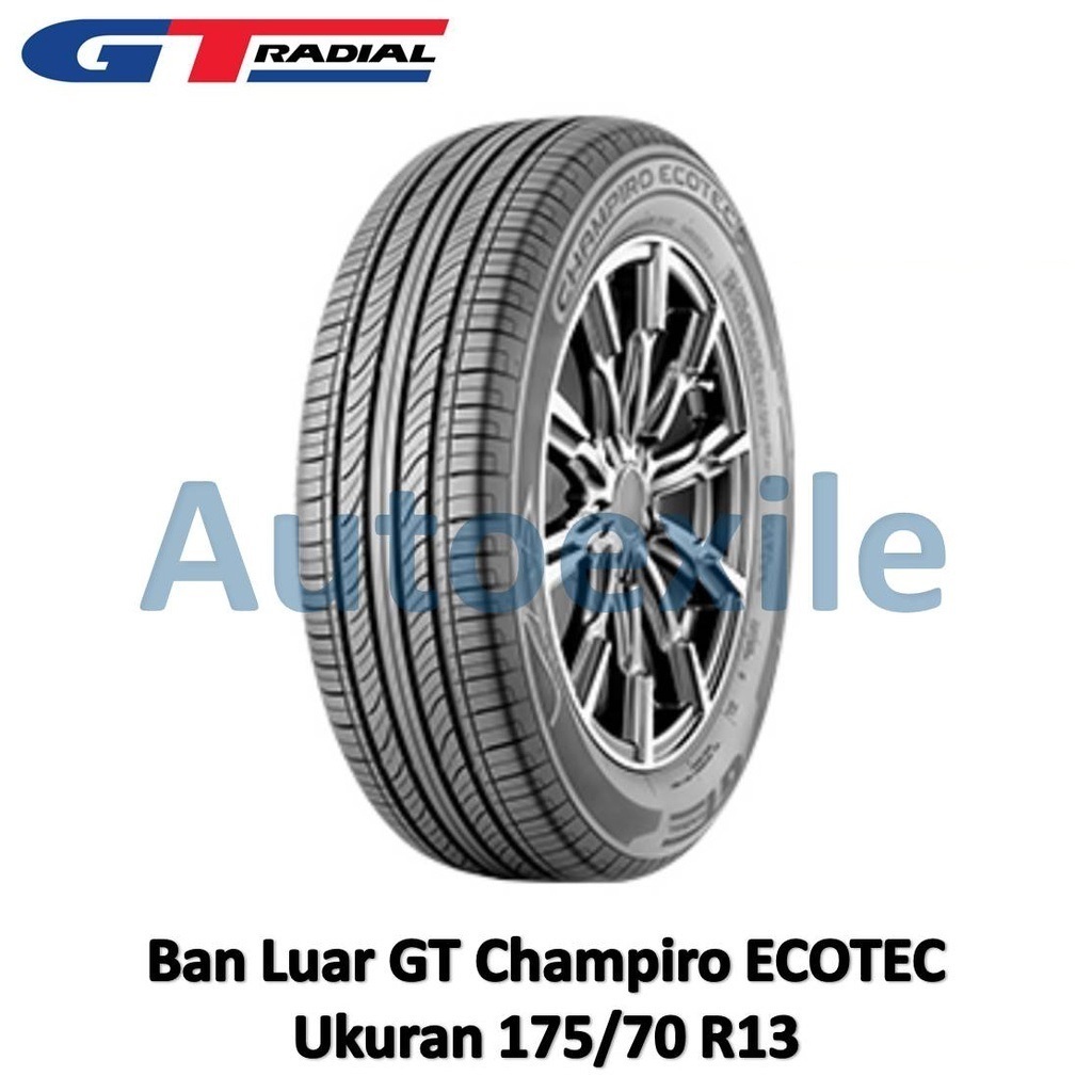 Ban Luar GT 175/70 R13 Champiro ECOTEC Tubeless Radial Nano Tech Ramah Lingkungan Radial 175/70R13 R