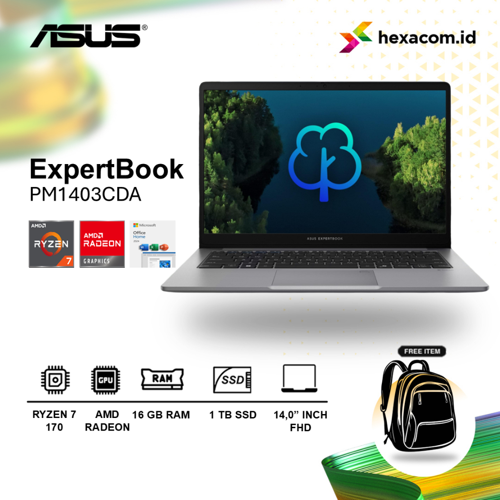 Laptop Asus Expertbook PM1403CDA Ryzen 7 170 / 16GB 1TB SSD 14.0 inch FHD -S67151WS