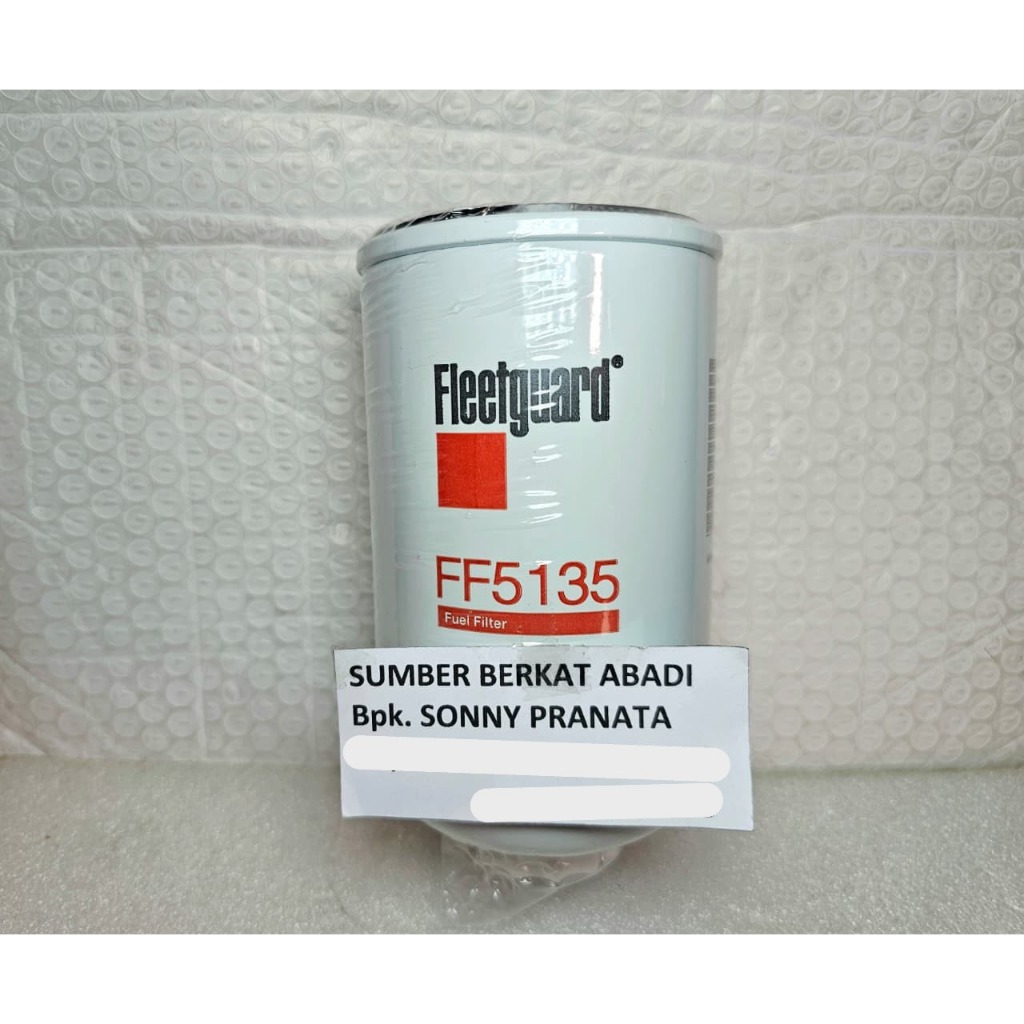 TOP - FLEETGUARD FF 5135 FUEL FILTER FF5135 FUEL SOLAR FF-5135 - GENUINE ORIGINAL ASLI 100%