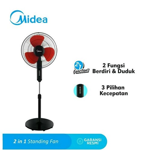 Midea Kipas Angin FS40-19K Standing Fan 16 Inch / Kipas Angin Midea