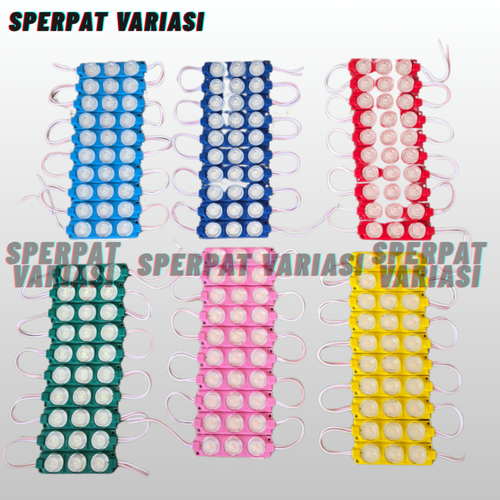 Lampu LED Strip 3 Mata 12V DC 12 Volt Motor Mobil