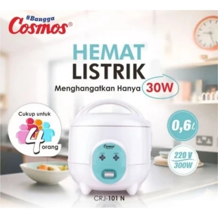 MAGIC COM COSMOS / RICE COOKER COSMOS CRJ101 / CRJ 101 / CRJ-101 N (GARANSI RESMI) 0,6L