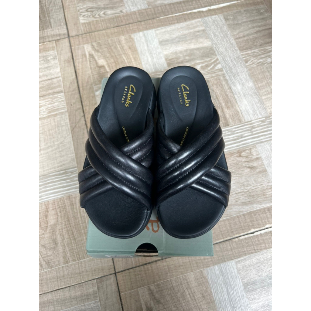 Clarks Dashlite Black Leather 100% Original