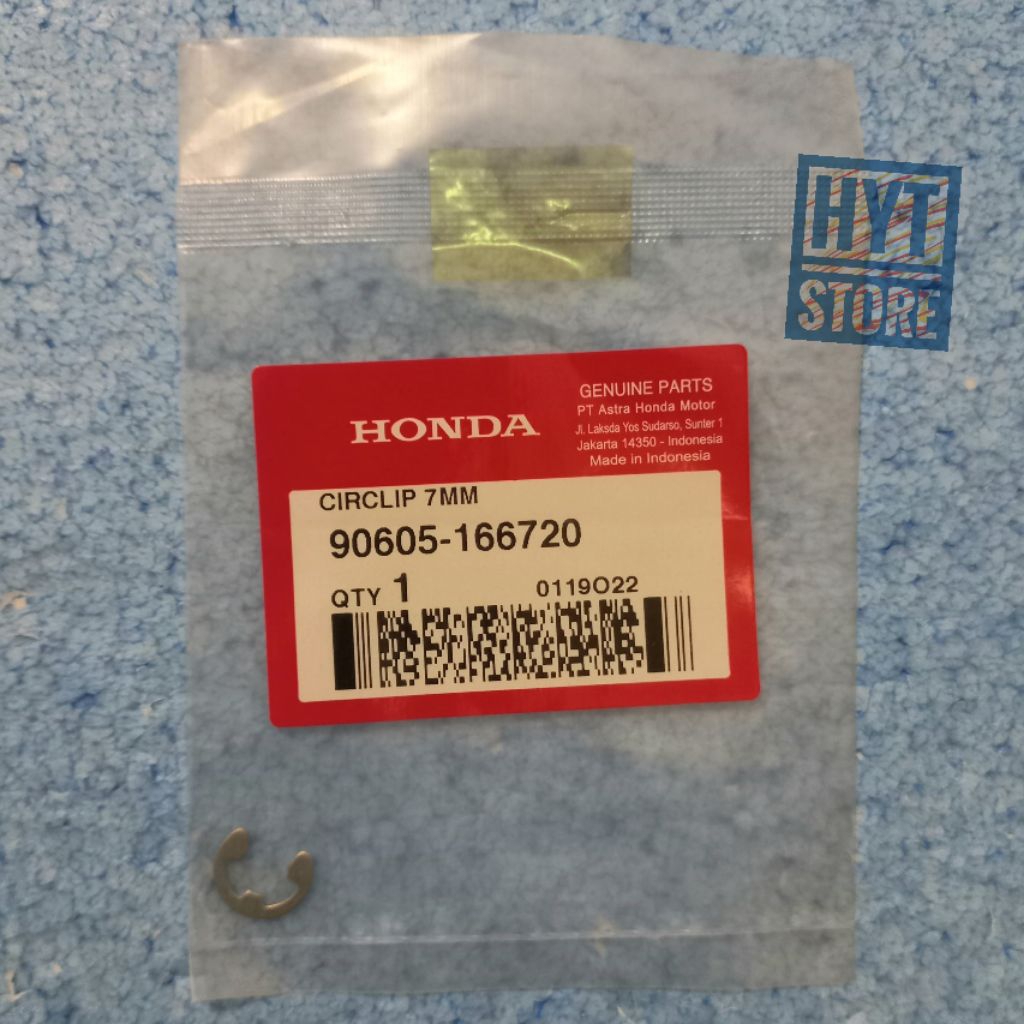 Circlip 7 MM 90605-166720 Klip Kancing Kampas Ganda ADV PCX Beat Scoopy Spacy Stylo Vario Original 9