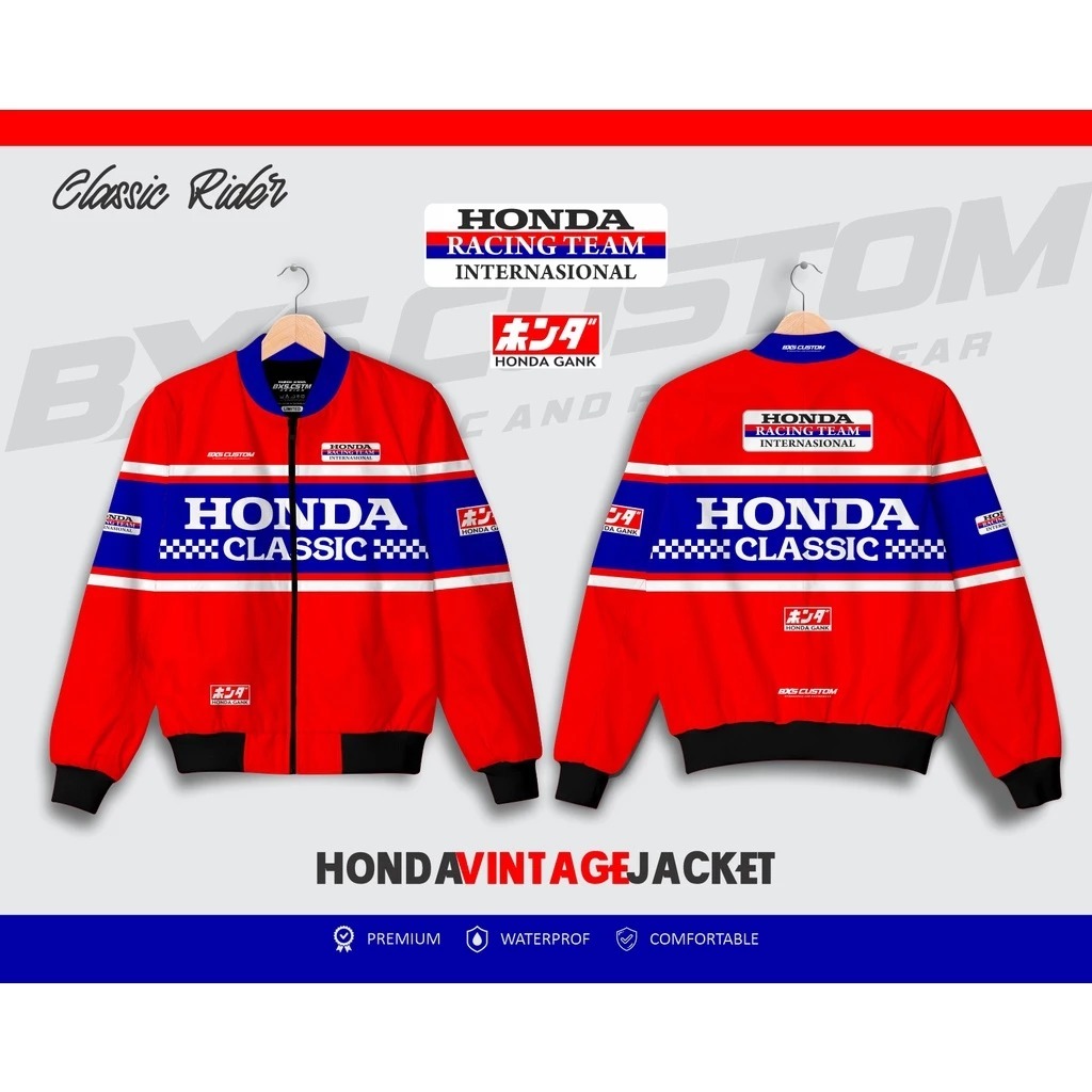 JAKET VINTAGE HONDA CB WIN C70 UNTUK TOURING DAN SUNMORI