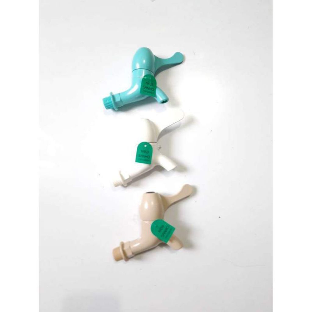 Kran Air Keran Engkol PVC Plastik NEW SANHO