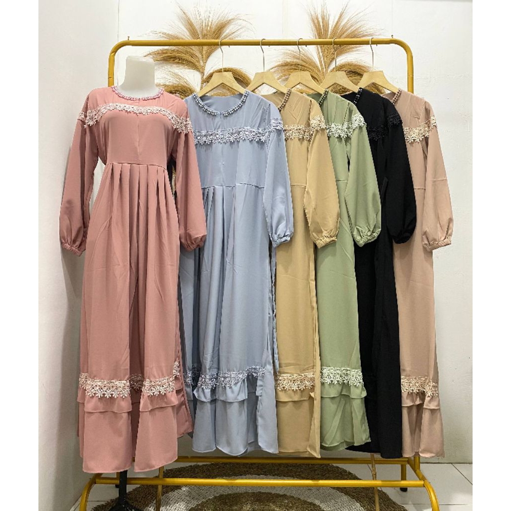 Gamis Silk Premium/Gamis Polos/Gamis Wanita/Gamis Lebaran Code 4196