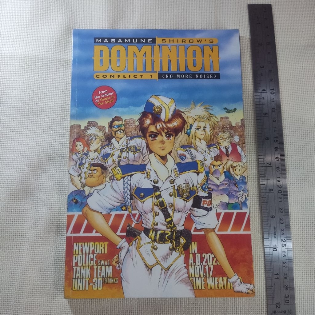 IMPORT DOMINION TANK POLICE conflict 1 no more noise masamune shirow dark horse comic komik buku boo
