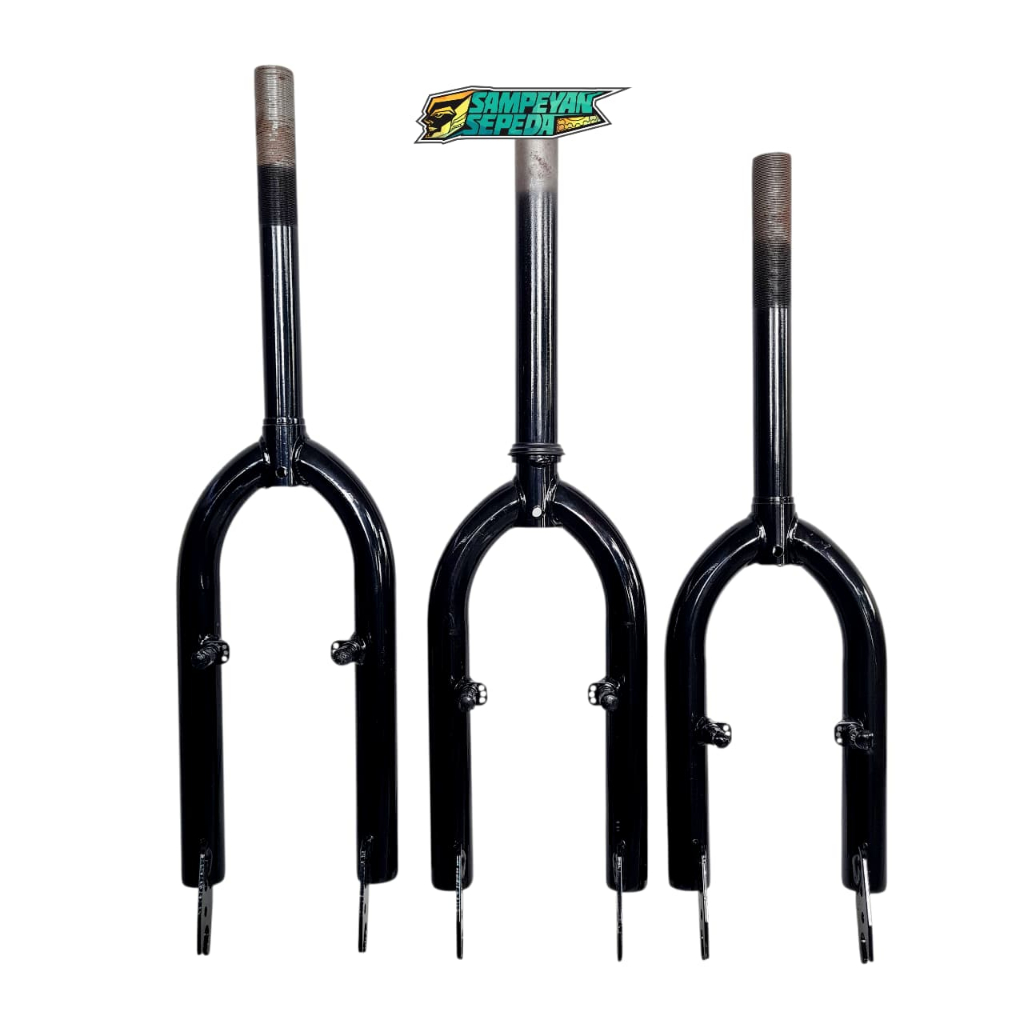 Fork Garpu Standart Drat Dan  Oversize INTER Sepeda BMX Mini Ukuran 16 18 20 Rem V Brake