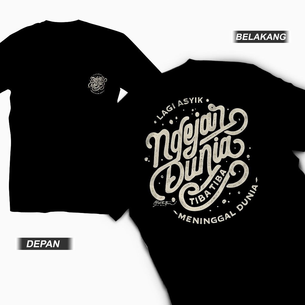 Kaos Distro Lagi Asik Ngejar Dunia terbaru pria wanita