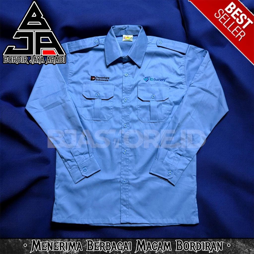Kemeja Id Survey Danantara Indonesia K2 Biru Muda