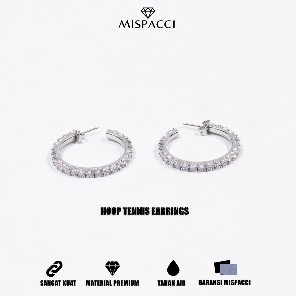 Mispacci - Anting Tennis Chain Hoop
