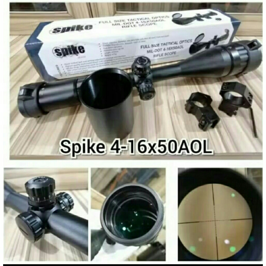 Teleskop 4-16x50 Speke Scope – Teleskop Senapan 4-16x50 Zoom – Teleskop 16x50 Berburu / Airsoft