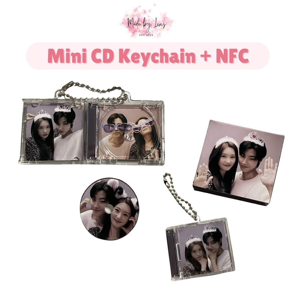 MINI CD KEYCHAIN CUSTOM WITH NFC | KEYCHAIN CUSTOM