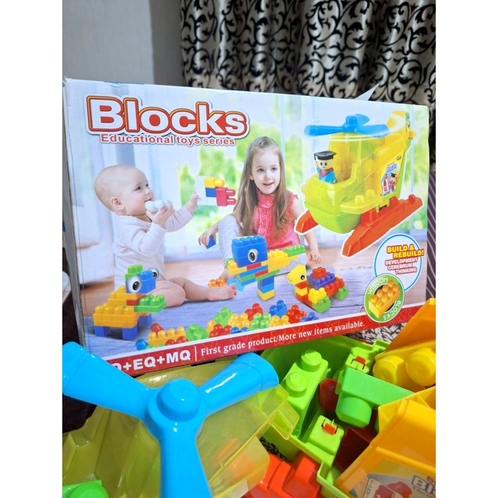 MAINAN ANAK HELIKOPTER BLOCKS BESAR PRELOVED