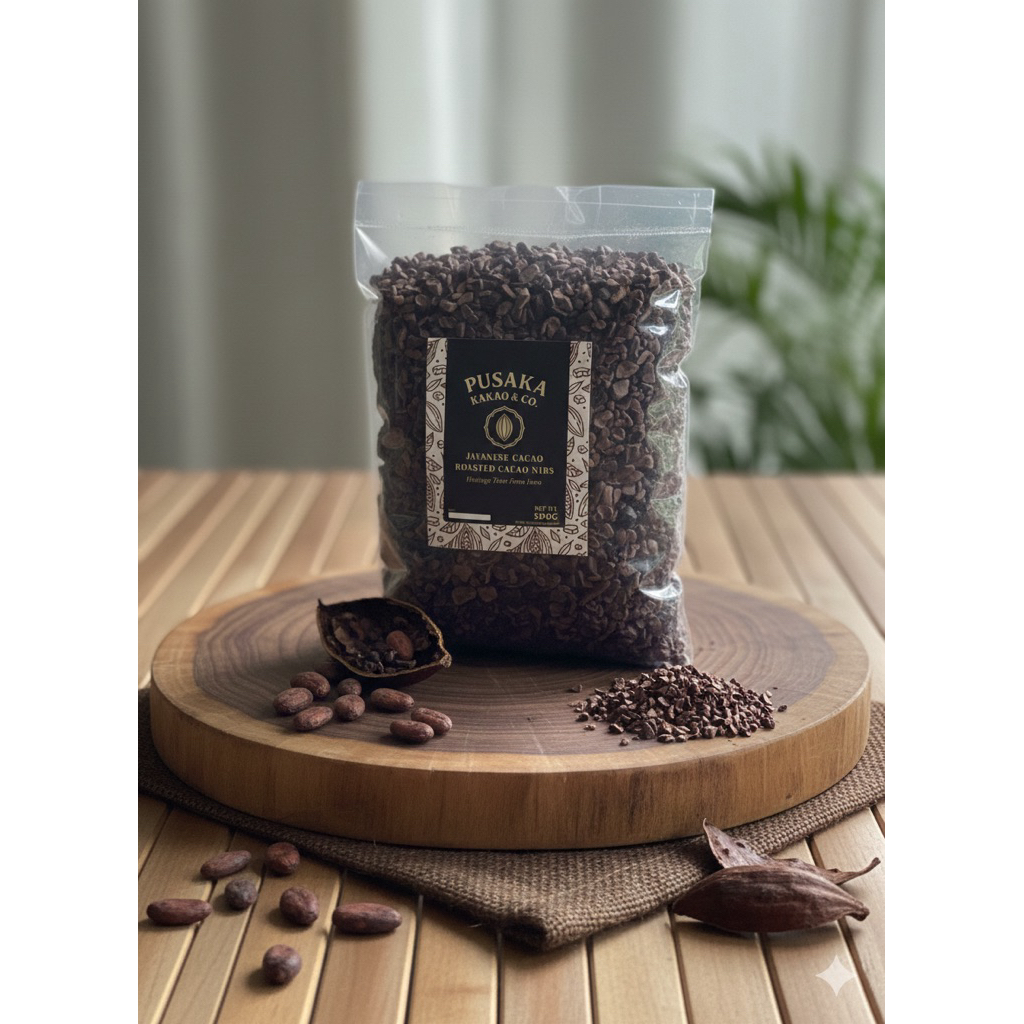 ROASTED CACAO NIBS | 500gr | biji coklat panggang 100% biji kakao fermentasi