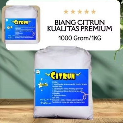 CITRUN 1000 Gram - Asam Sitrat Non Food Grade, Pembersih Multifungsi, Mencerahkan Perabot