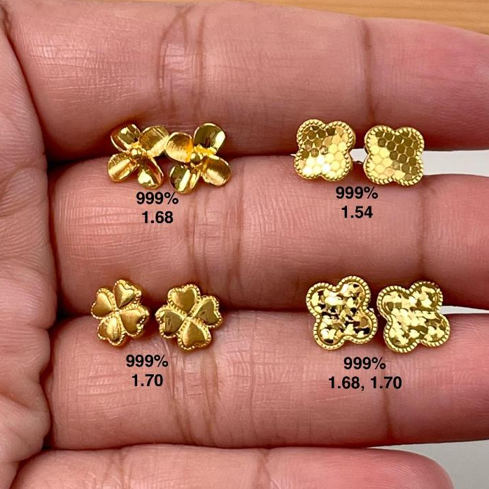 Anting Emas Clover / Anting Tauge 24k - Gold Earring