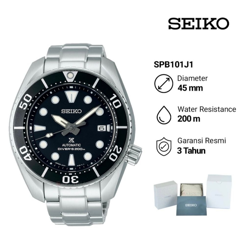 Seiko Prospex SPB101J1 Sumo Automatic Divers 200M Jam Tangan Pria Original