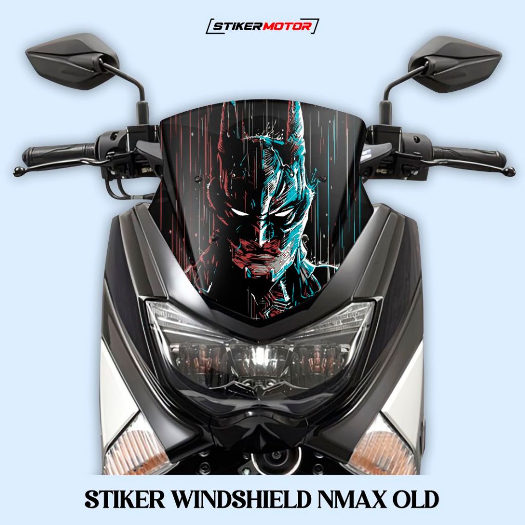 Stiker Winshield Nmax Old Batman Bahan Anti Air Sudah Dilaminasi Banyak Variasi Sticker Setiker Stri