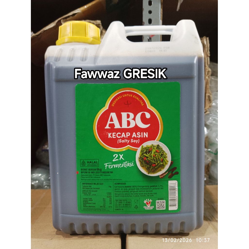 Kecap Asin ABC 6Kg / ABC Kecap Asin 6 Kg