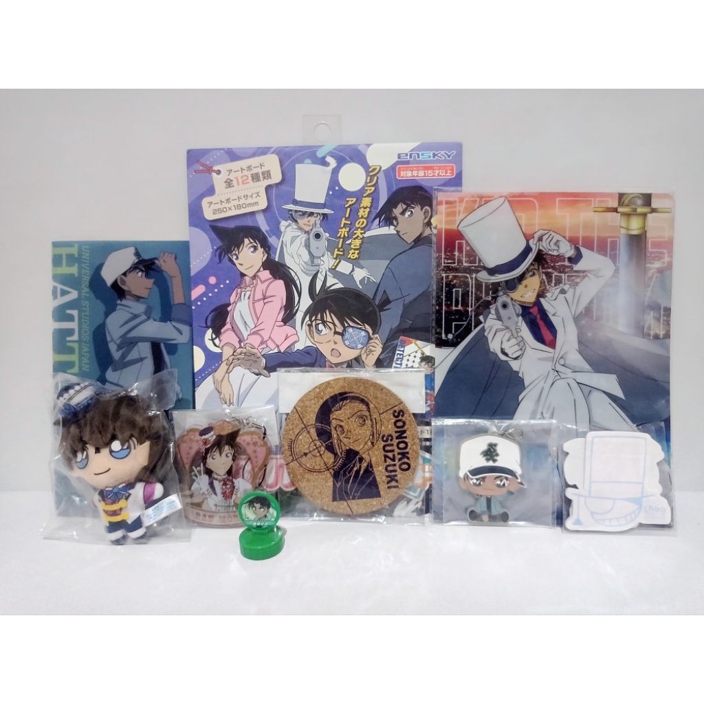 Detective Conan Kaito Kid Clear File, Heiji Hatori CF, Secret Magic Show Makoto & Sonoko Acrylic Sta