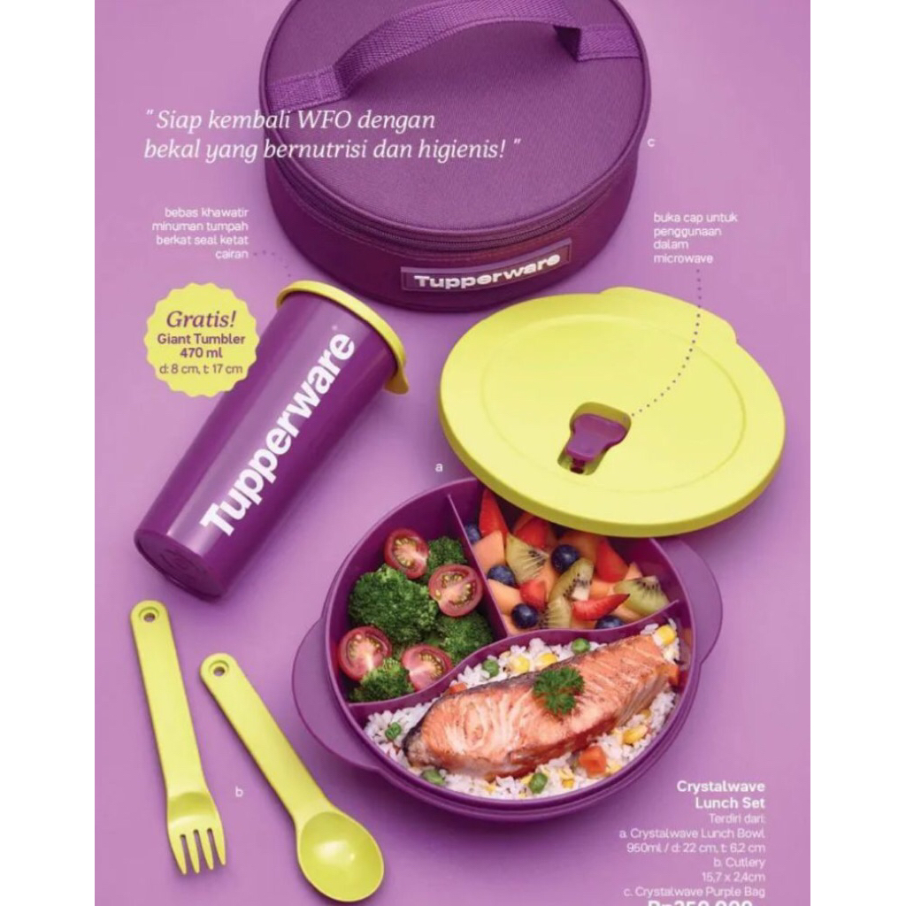 Set bekal tupperware