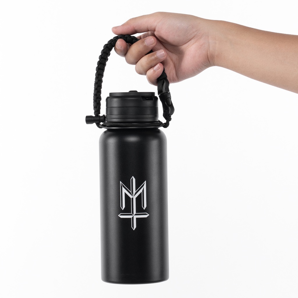 TUMBNAL Imperat MATERNAL DISASTER BOTOL MINUM DOUBLE WALL INSULATED 304 TUMBLER  BLACK STAINLESS STE