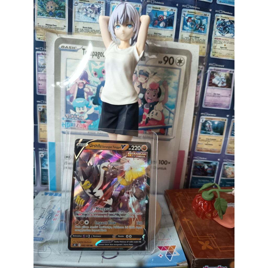 Urshifu Serangan Tunggal V 092/184 RR - Pokemon TCG Indonesia