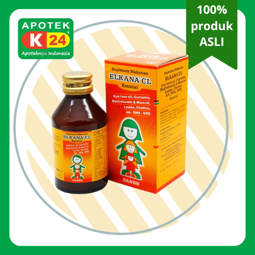 ELKANA CL Emulsi 120ml Suplemen Multivitamin Anak Dewasa Ibu Hamil Minyak Ikan
