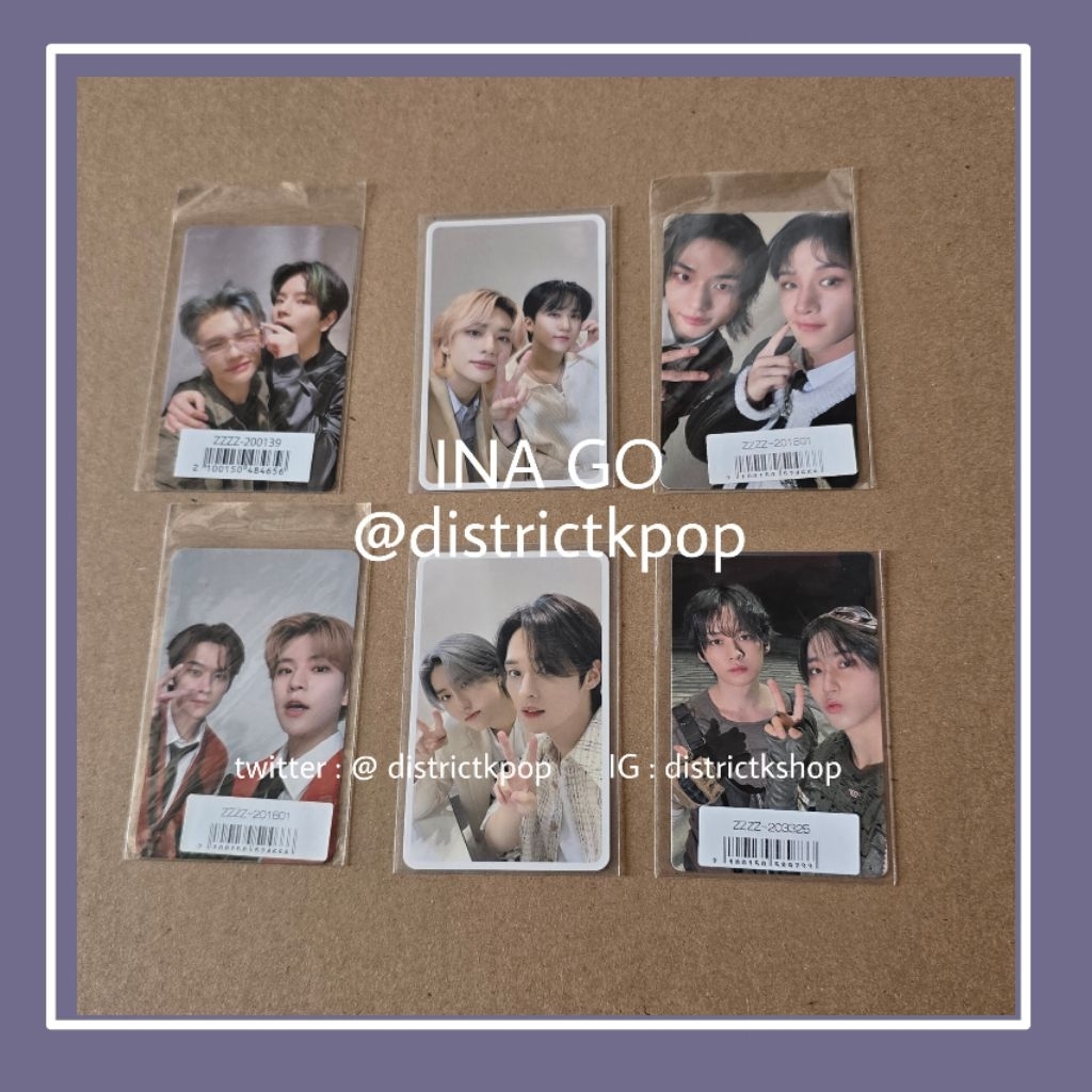 [READY STOCK] STRAY KIDS UNIT PHOTOCARD SKZ JAPAN ALBUM HYUNJIN SEUNGMIN CHANGBIN BANGCHAN LEE KNOW 