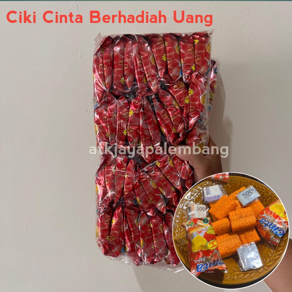 snack cinta stik berhadiah uangkk beruntung isi 20