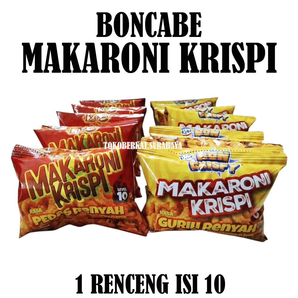 BONCABE MAKARONI KRISPI RENCENG ISI 10