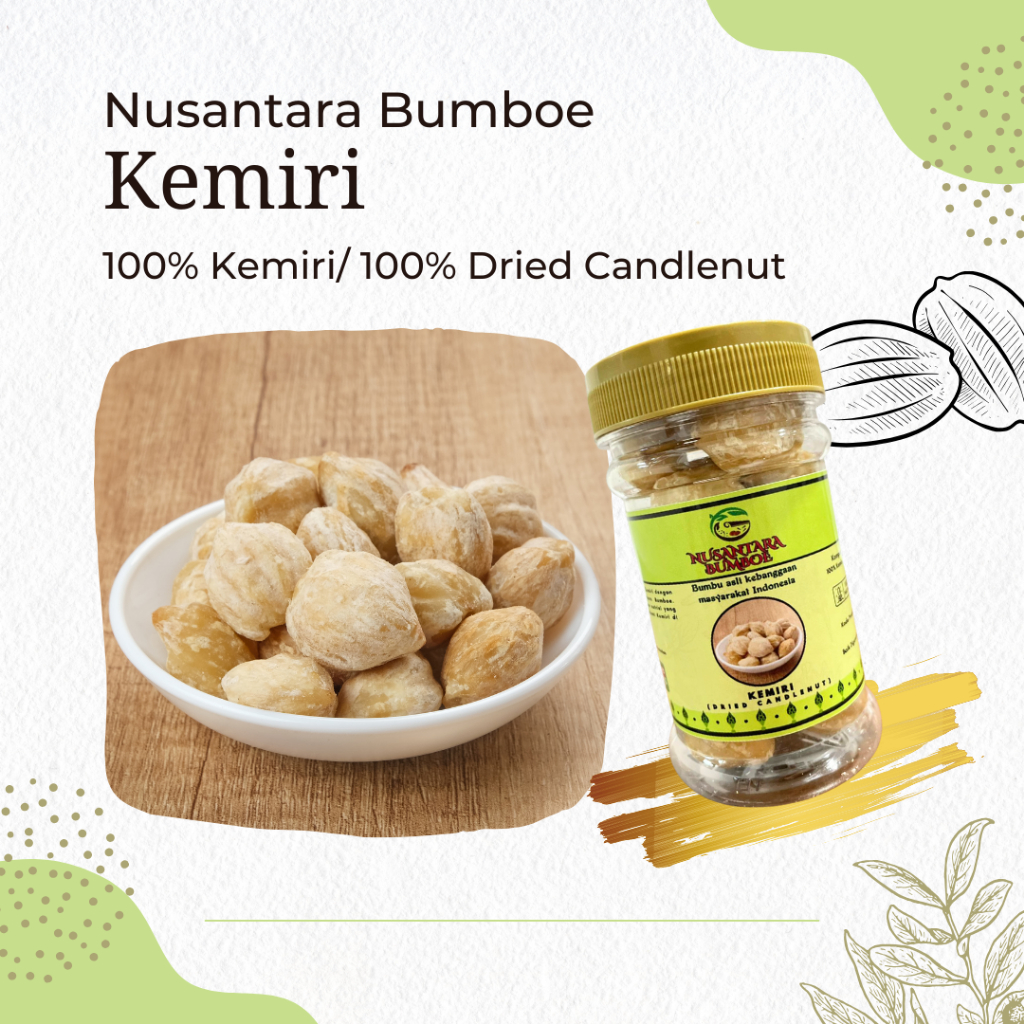 Nusantara Bumboe - Kemiri - 70gr | Dried Candlenut