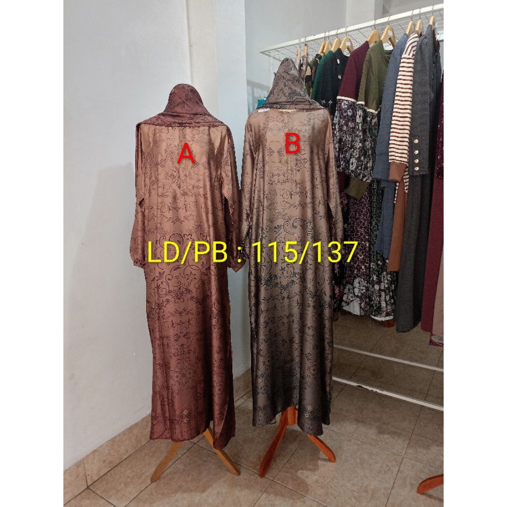 gamis silk adem dan halus