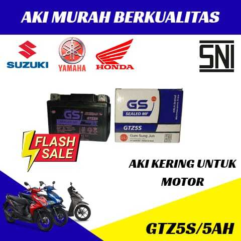Aki Motor MIO M3 Aki Kering Accu Kering MF GTZ5S