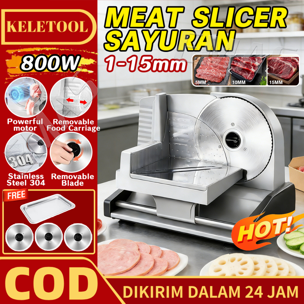 Meat Slicer Otomatis Sayuran Pemotong Daging Beku  Mesin Pengiris Pemotong Daging Otomatis Food Slic