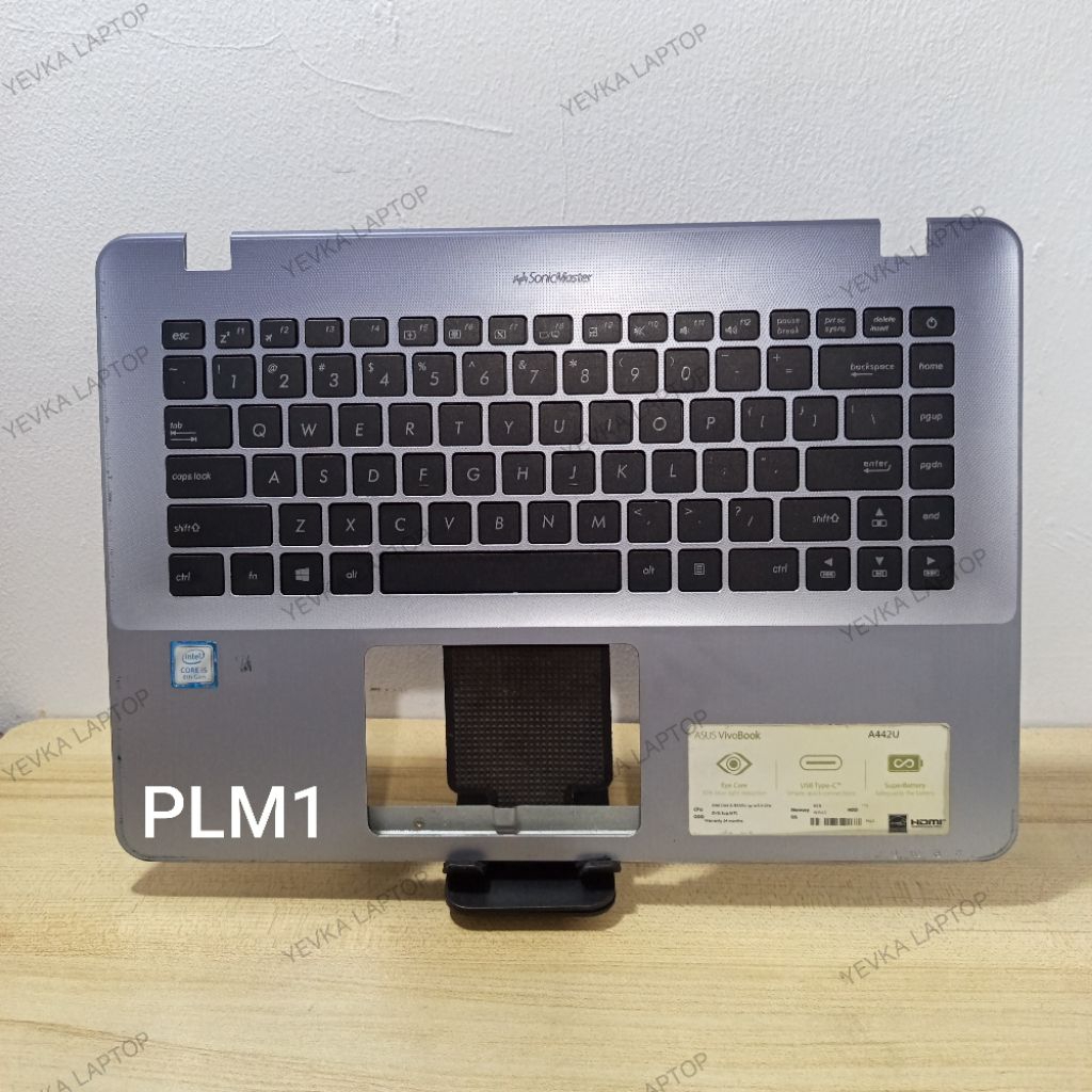 Palmrest Asus A442U bisa utk X442U Normal Tested Seken Original [ frame cover casing case kesing key